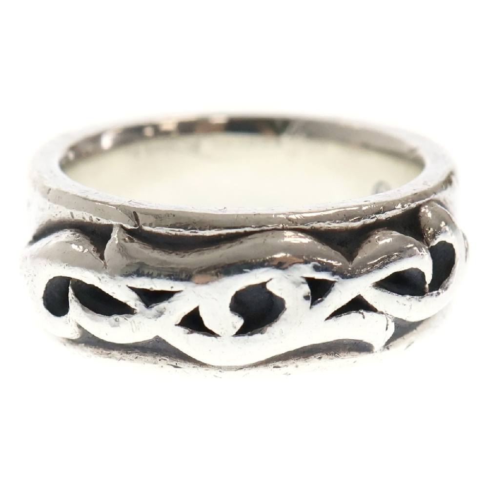 DBL NARROW VINE BAND ダブルナローヴァインバンド シルバーリング 19号 Bランク