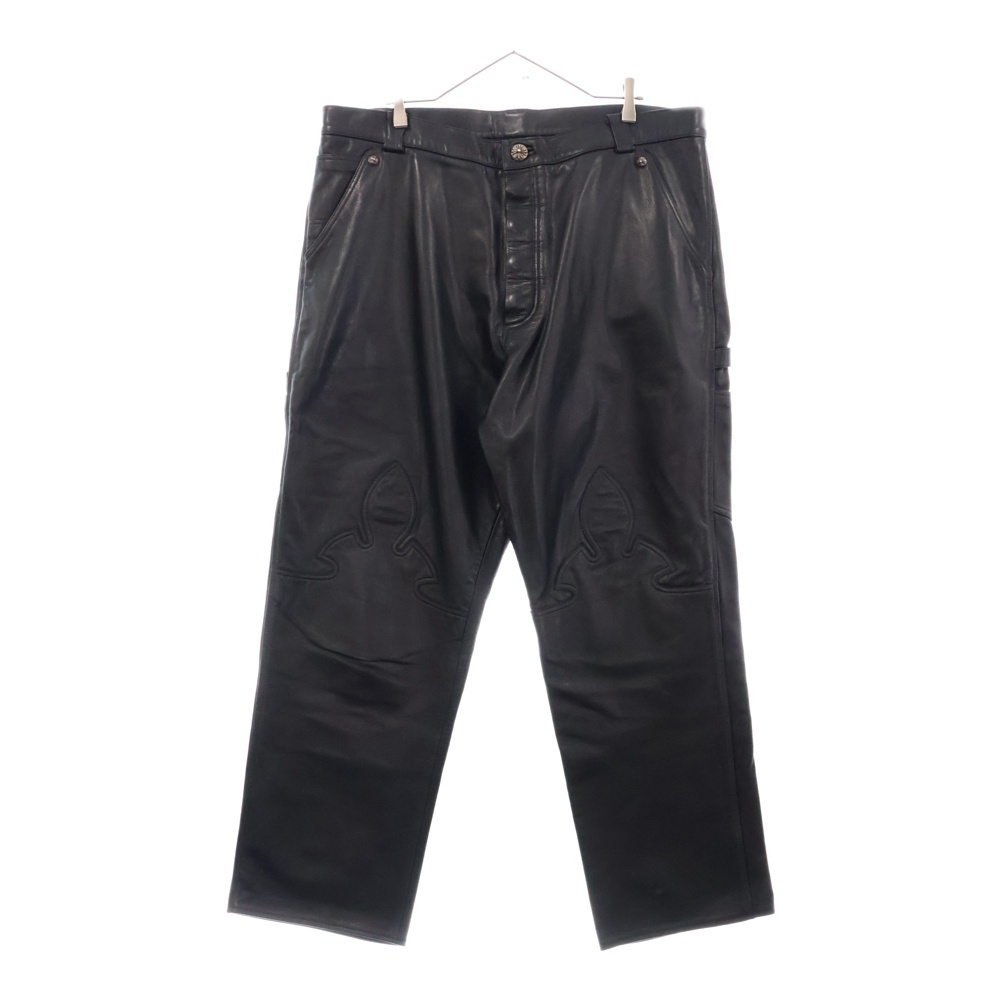 CARPENTER LTHR カーペンターフレアニーレザーロングパンツ Aランク