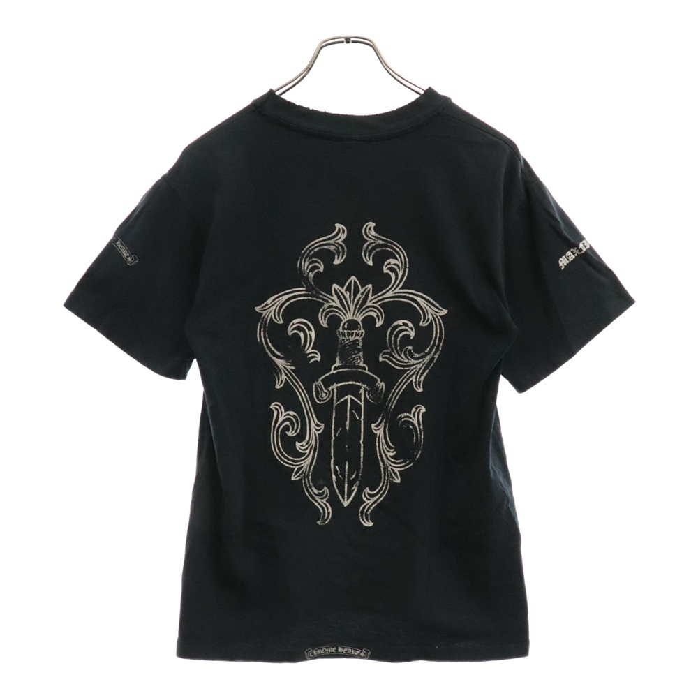 OLD ×max field Dagger S/S TEE オールドモデル マックスフィールド LAリミテッド ダガープリント半袖Tシャツ ブラック Bランク