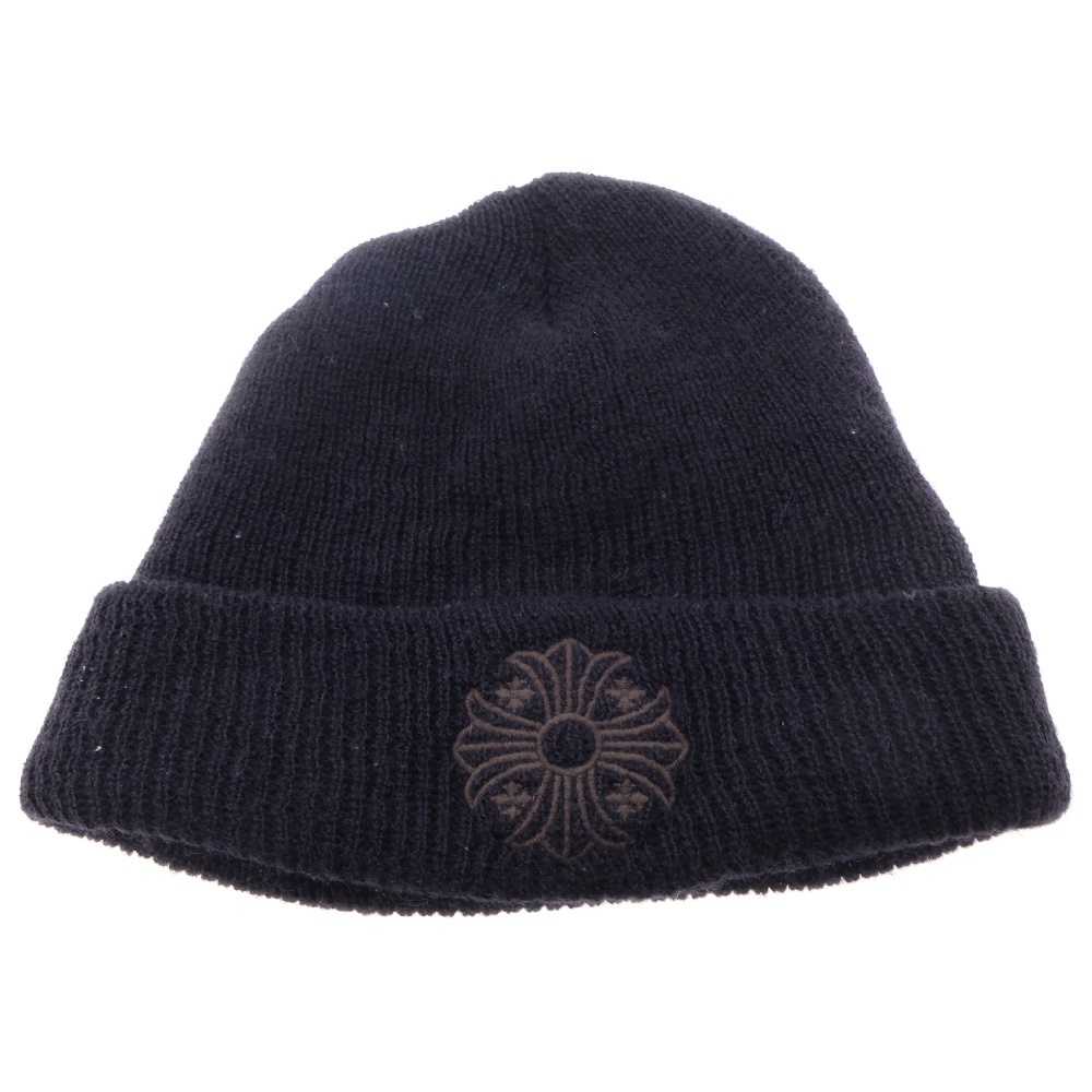 WOOL WATCH CAP ウールワッチキャップ CHプラス刺繍ウール ビーニー ニット帽 ブラック Bランク
