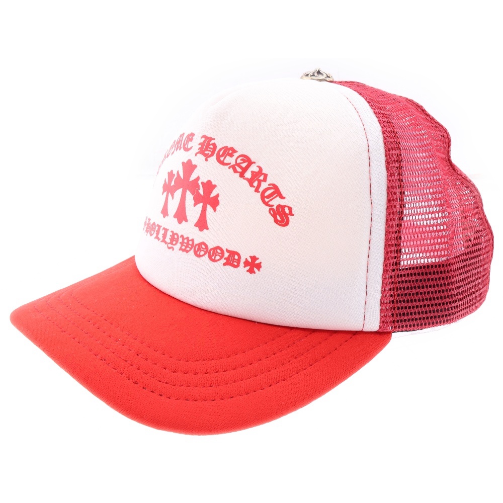 King Taco Trucker Cap キングタコ トラッカーキャップ クロスボールボタン メッシュ帽子 レッド/ホワイト Aランク