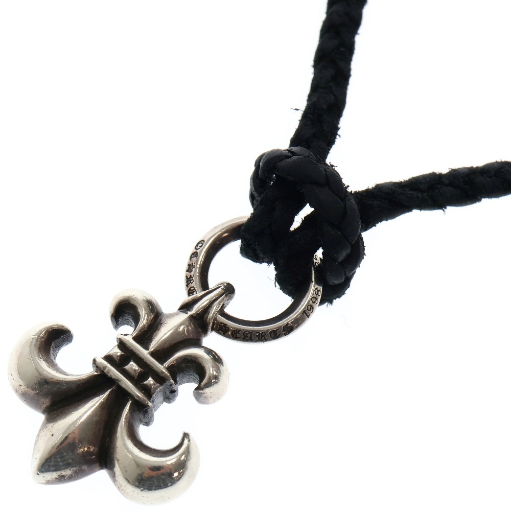 BS FLUER BSフレアペンダント シルバーネックレストップ レザーブレイド スクロール ボロチップ シルバー Bランク