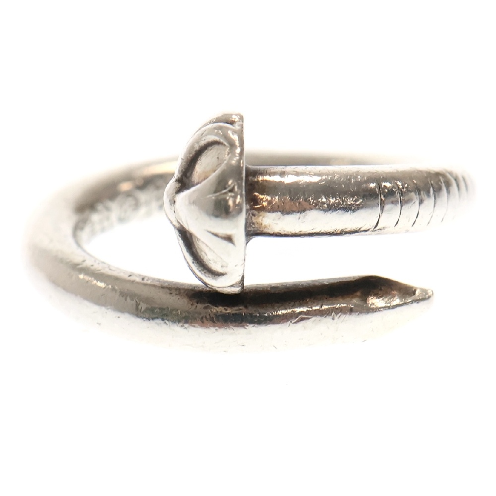 NAIL FLAT CRSBALL ネイル クロスボール リング シルバー11号 Bランク