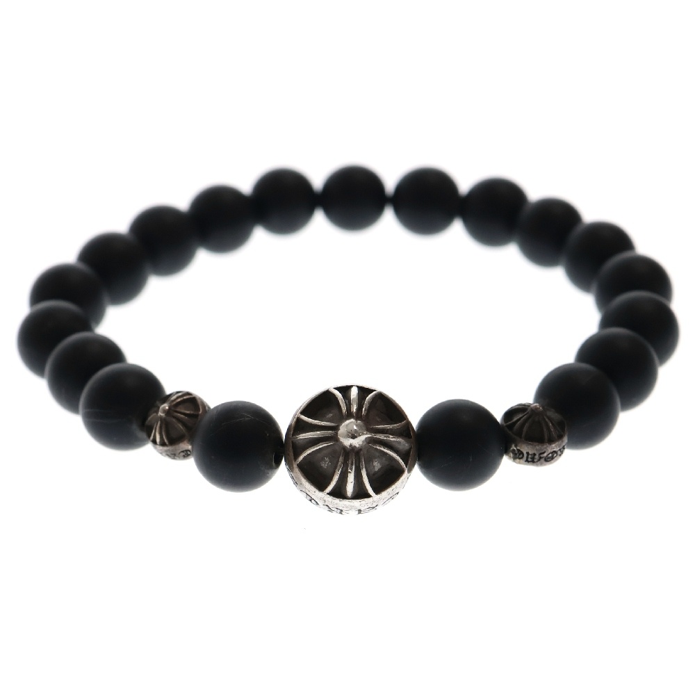 BEAD ONYX 71 BNDD PLS 8mm オニキス ビーズ ブレスレット ブラック 国内ギャラあり Aランク