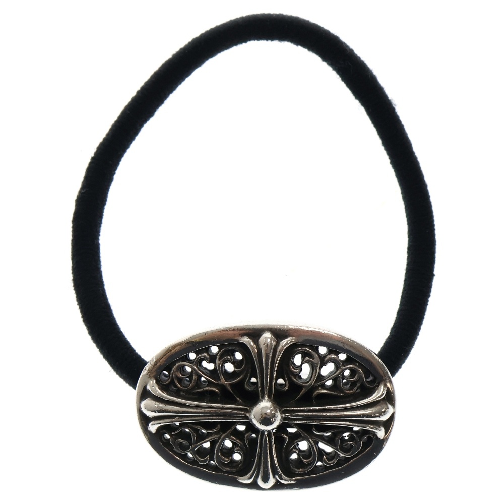 HAIRBAND TNY OVL クラシックオーバルヘアゴム シルバー Aランク