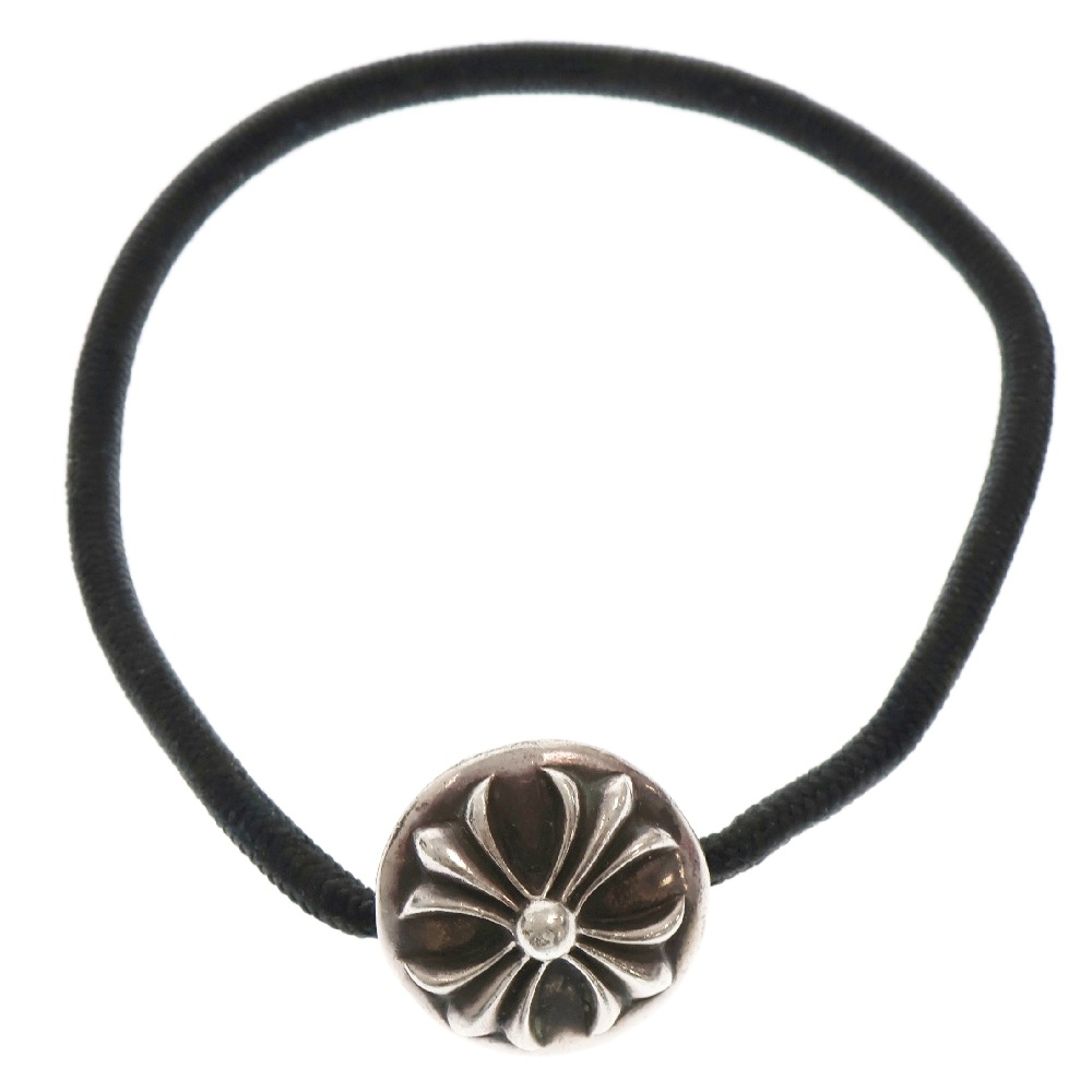 HAIRBAND クロスボールボタンヘアゴム オールドシルバーコンチョ シルバー Bランク