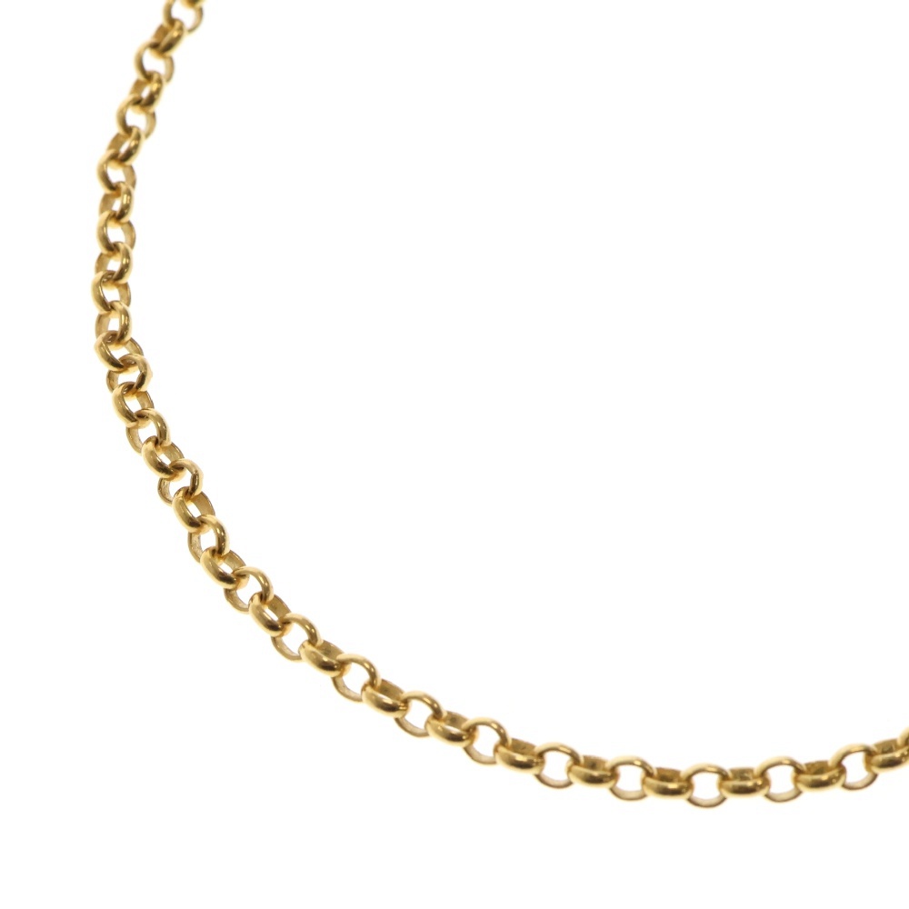 22K NECKCHAIN R18 ロールチェーンネックレス 18inch ゴールド Bランク