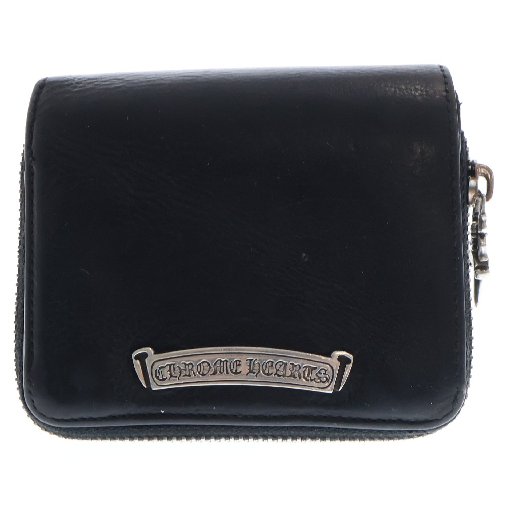 SQ ZIP BILL スクエアジップビル ラウンドジップレザーウォレット財布 Bランク