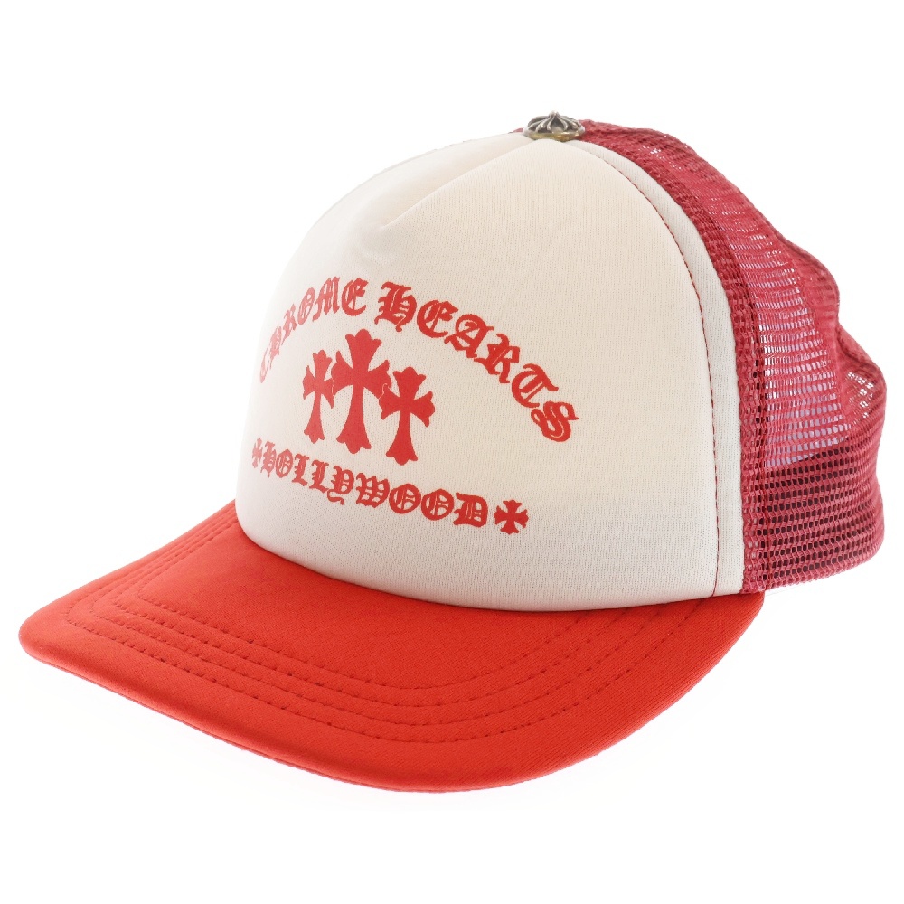 King Taco Trucker Cap キングタコ トラッカーキャップ クロスボールボタン メッシュ帽子 レッド/ホワイト Aランク