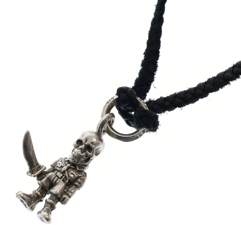 FOTI PEPE フォティ ペペ ペンダント レザーブレード シルバーネックレストップ シルバー Bランク
