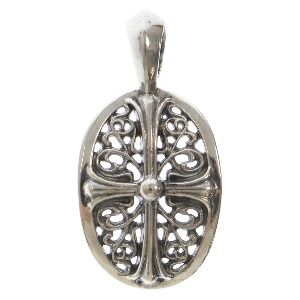 TINY CLSC OVAL タイニークラシックオーバル シルバーネックレストップ シルバー Aランク