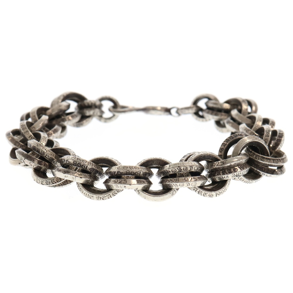 2 DOUBLE B RING ダブルBリング シルバーブレスレット シルバー Bランク