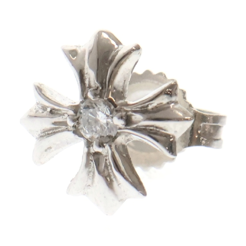 18KWG No2 CH PLS 1DIA 18KWG CHプラススタッド 1ダイヤ ホワイトゴールドピアス Aランク