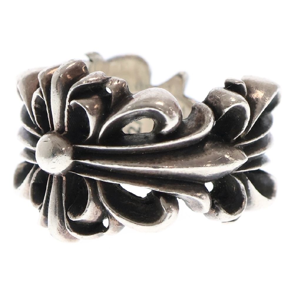 DBL FLRL CRS ダブルフローラルクロス シルバーリング シルバー 17号 Bランク