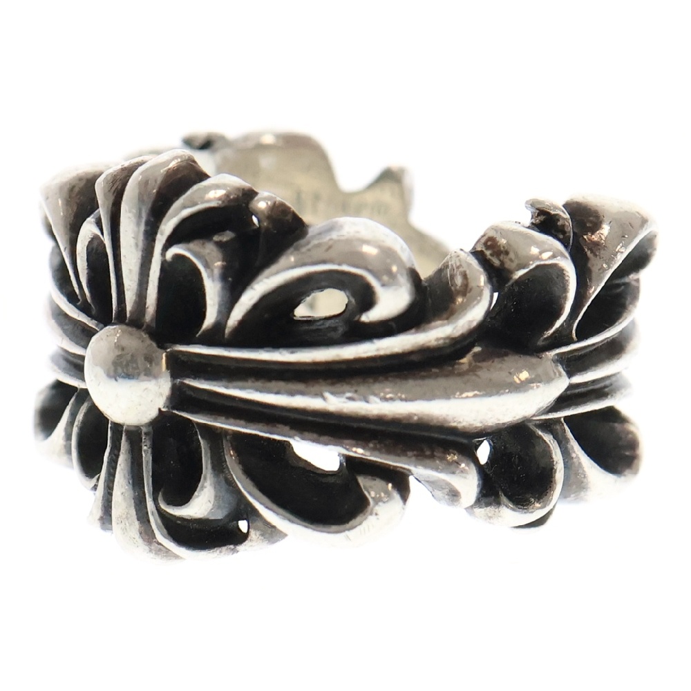 DBL FLRL CRS ダブルフローラルクロス シルバーリング シルバー 10号 Bランク