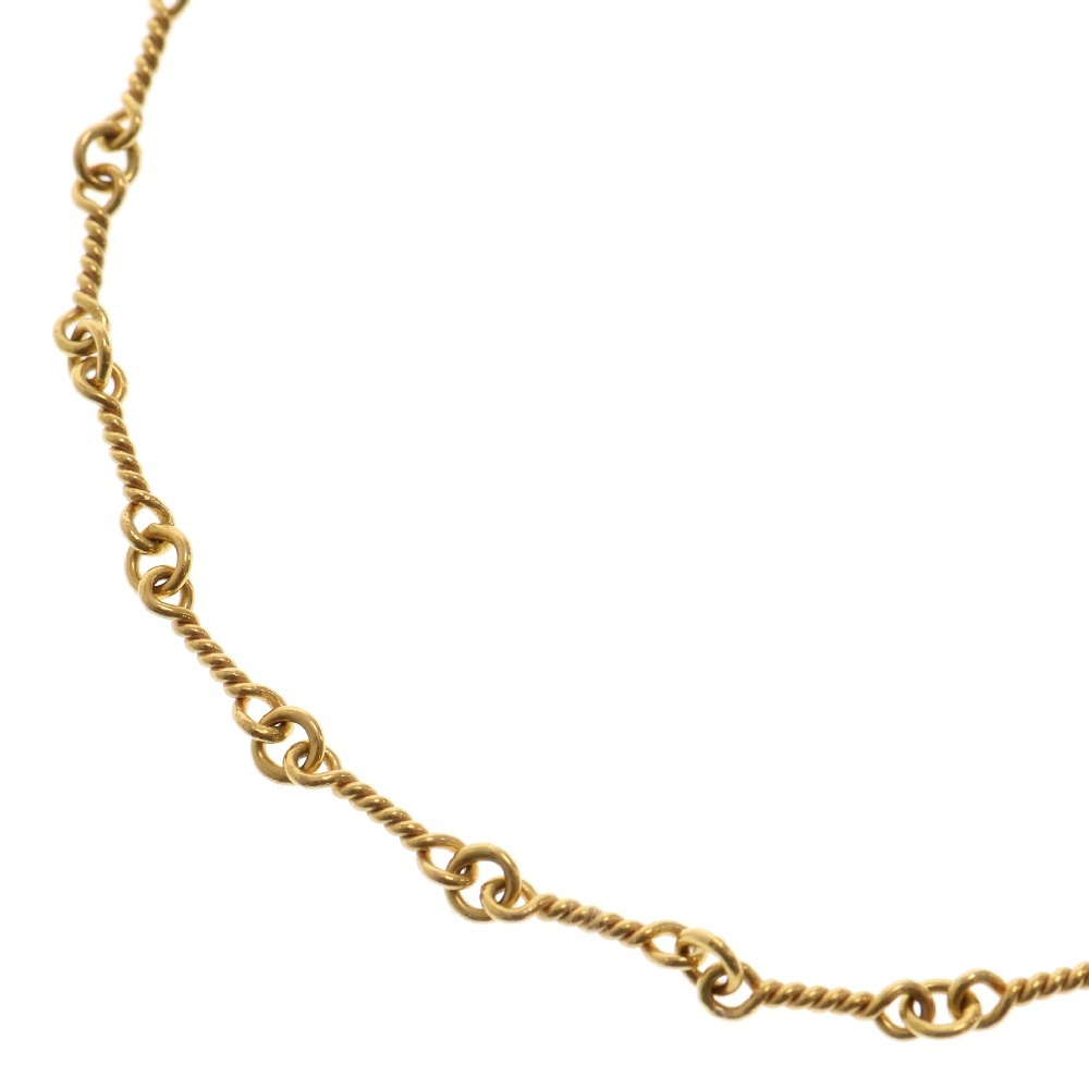 22K NECKCHAIN T18 ツイストチェーンネックレス 18inch ゴールド Bランク