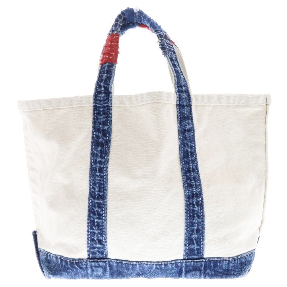 VINTAGE TRAVELER TOTE BAG ヴィンテージ トラベル トート バッグ ホワイト/インディゴ PC-040-2870-0091-0900 Bランク