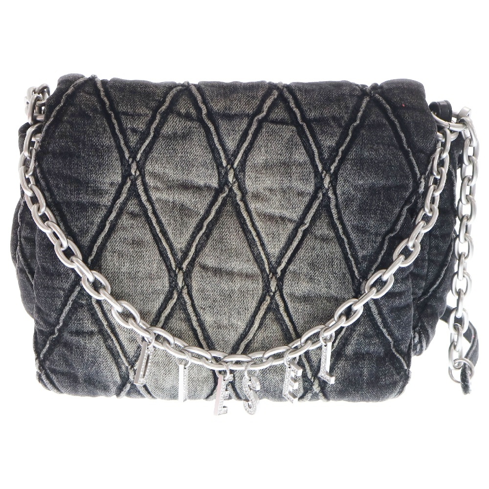 ディーゼル Charm-D Denim Shoulder Bag 2Way チェーン デニム