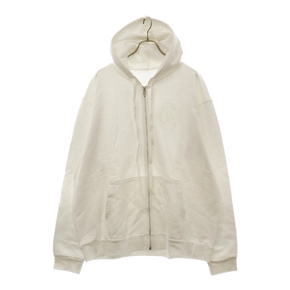 Glow ZIP Hoodie グロー ジッ プフーディ 蓄光 スウェットジップ パーカー ホワイト Bランク