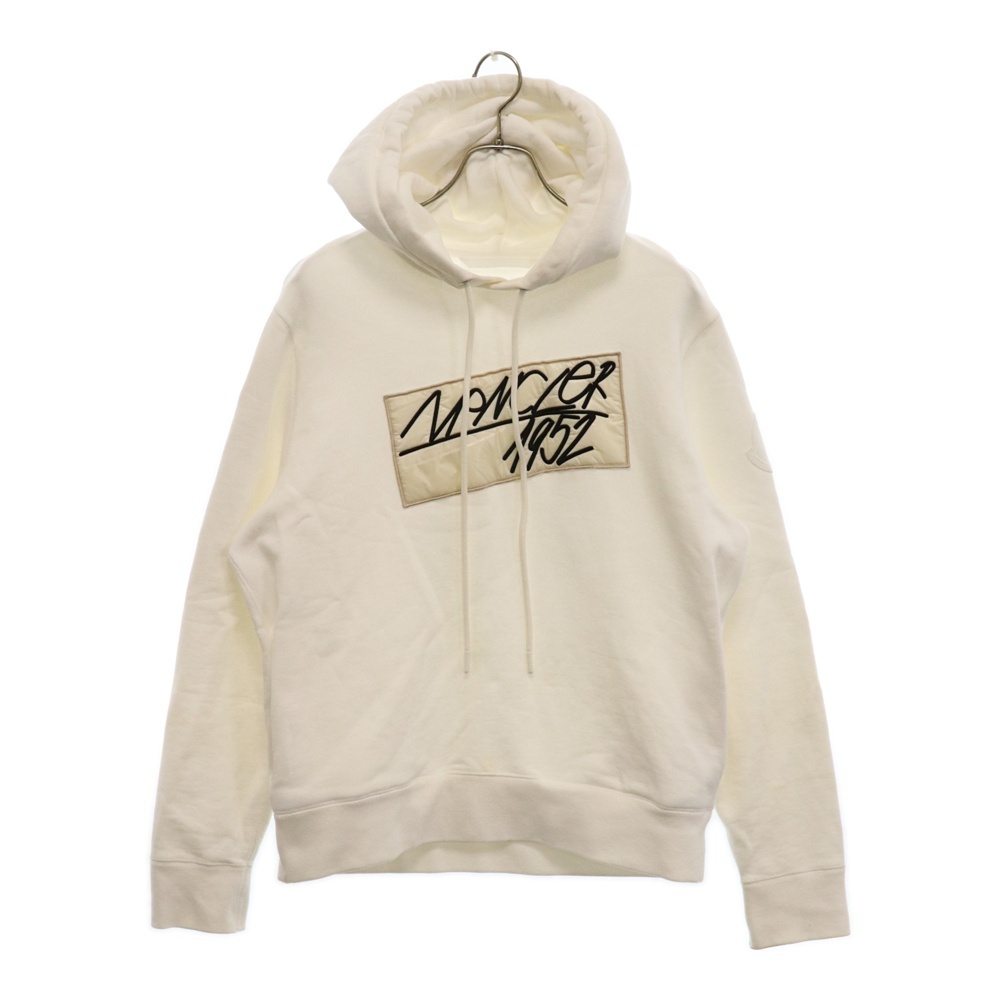 22AW GENIUS 2 1952 HOODIE ロゴワッペン スウェット プルオーバーパーカー ホワイト H20928G00012 809KX Bランク