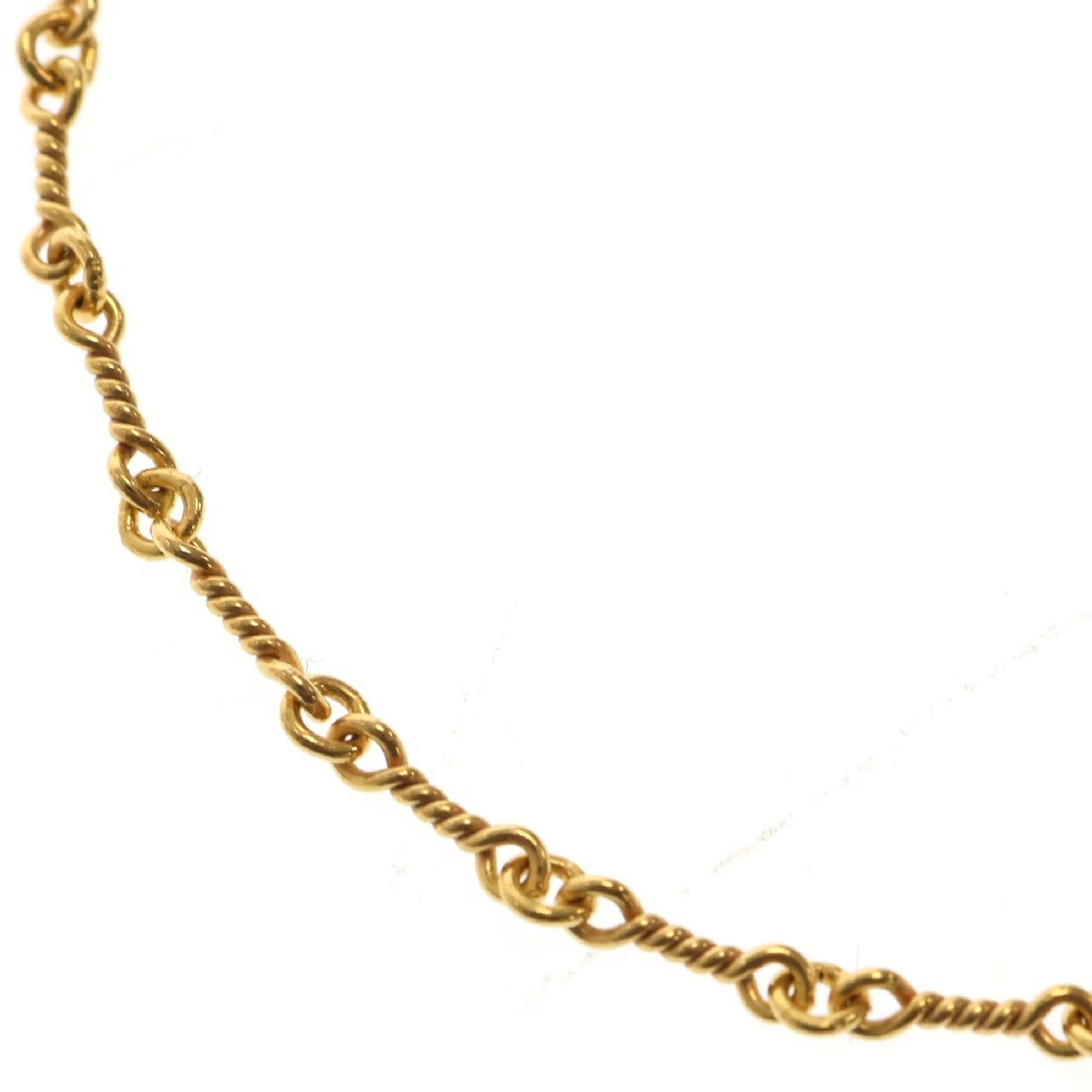 22K NECKCHAIN T20 ツイストチェーンネックレス 20inch ゴールド Aランク