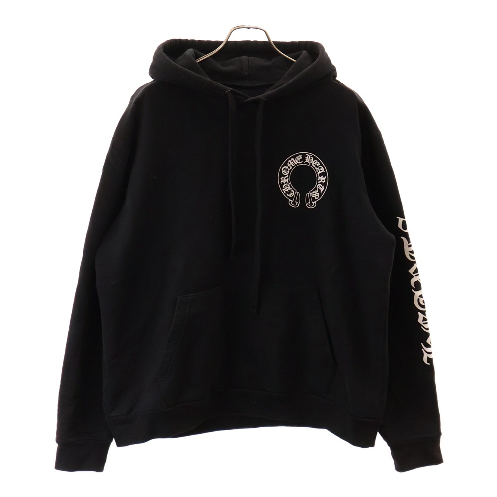 ×MATTY BOY Chomper Horseshoe Hoodie マッティボーイ チョンパーホースシュープリント プルオーバースウェットパーカー フーディー ブラック Aランク