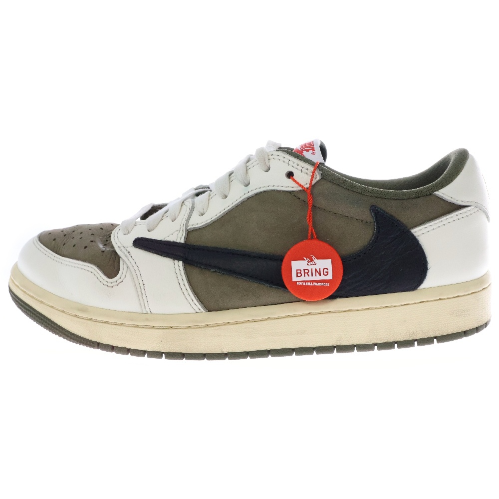ナイキ ×TRAVIS SCOTT AIR JORDAN 1 LOW OG REVERSE OLIVE DM7866-200 