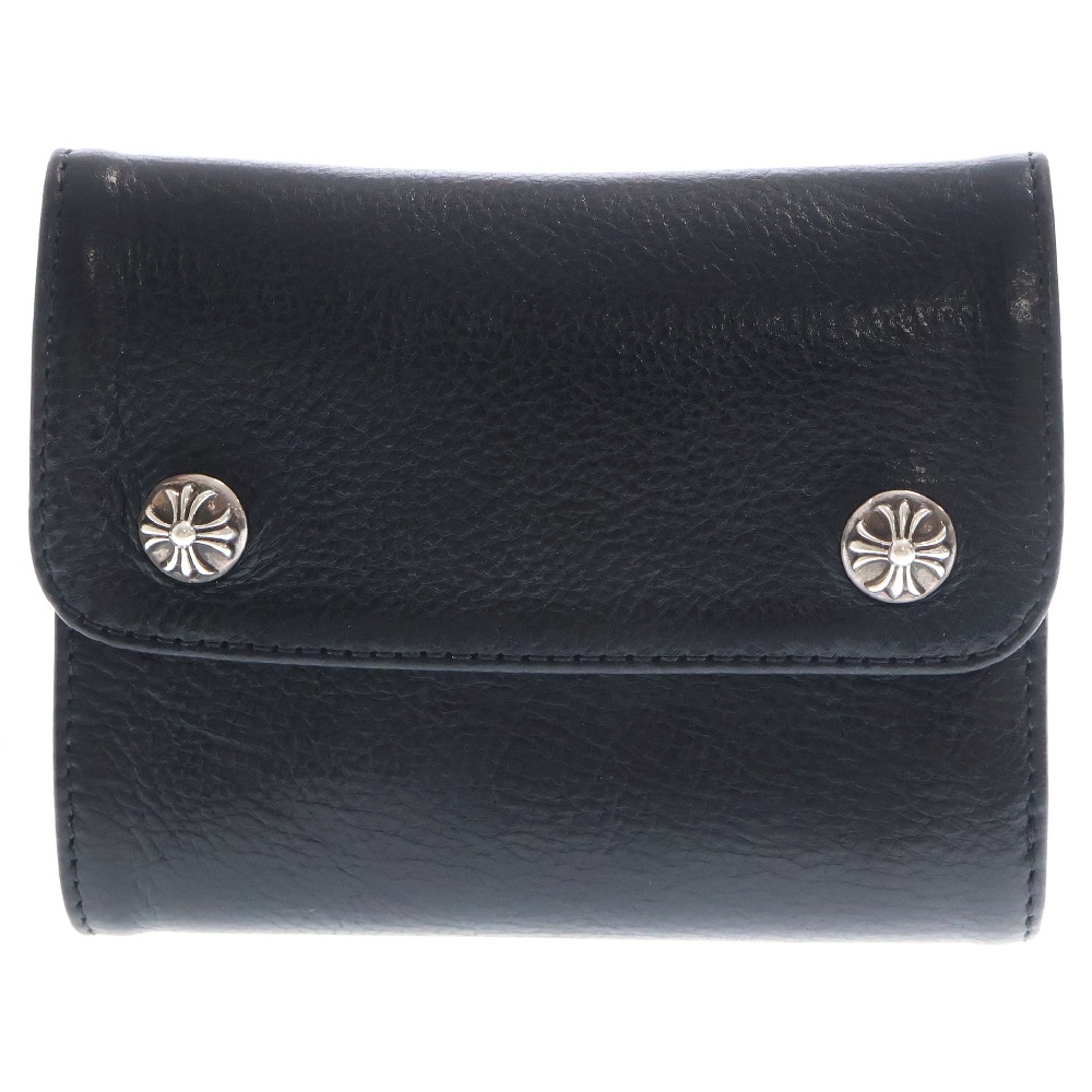 WAVE MINI ウェーブミニ レザーウォレット 財布 ブラック BCA373 Bランク