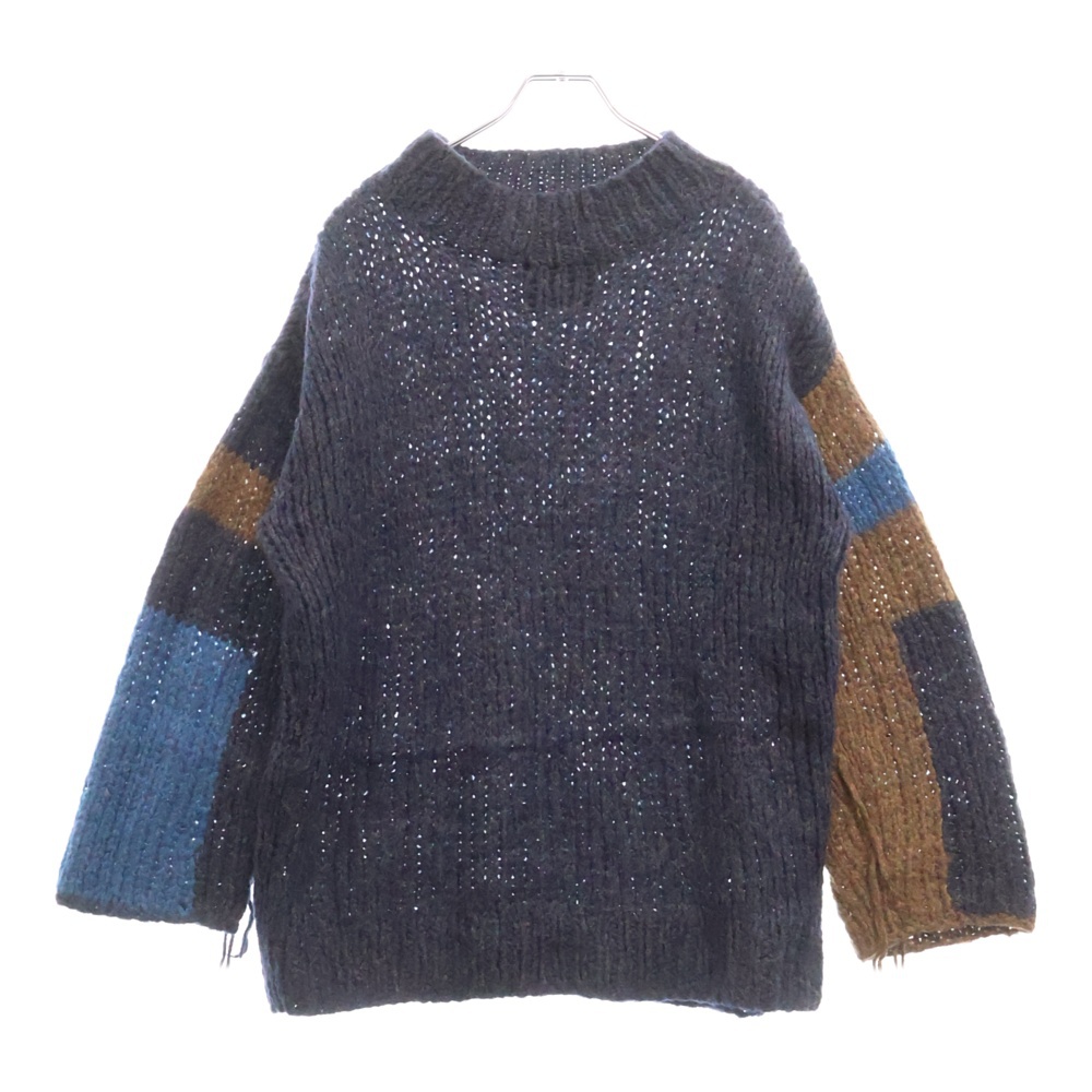 Hand-Kniting Sweater モヘアニットセーター ネイビー US1321 Aランク