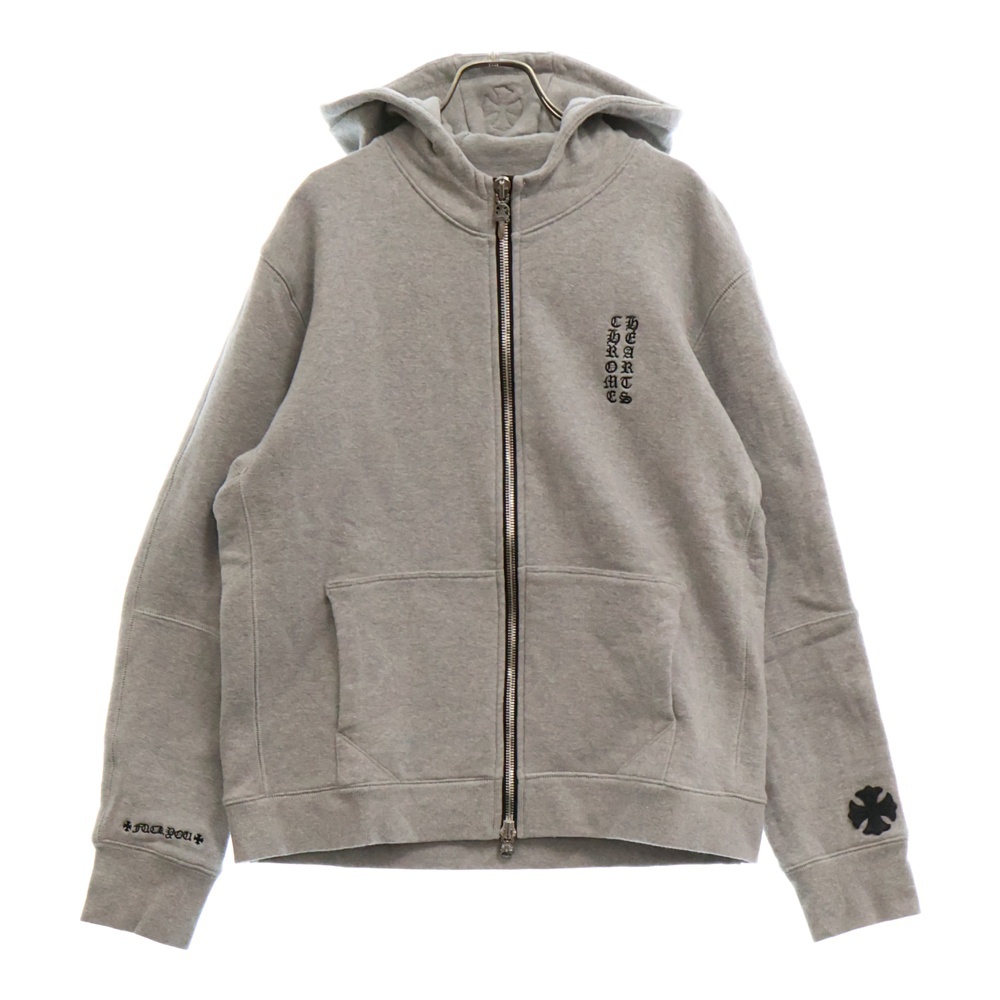 クロムハーツ YNOT CHパッチダガージップアップパーカー グレー 買取 
