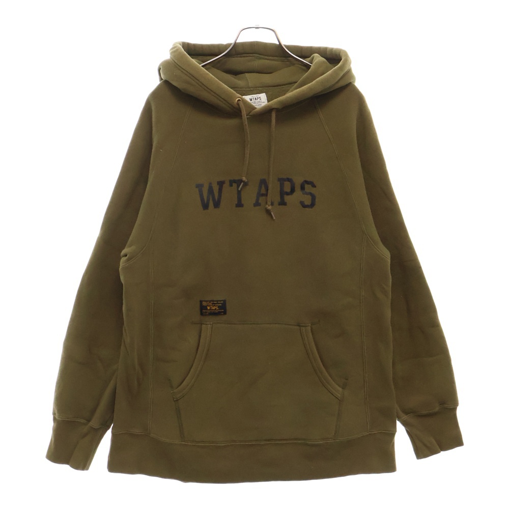 ダブルタップス 16AW DESIGN HOODED フロントロゴプリントスウェット 