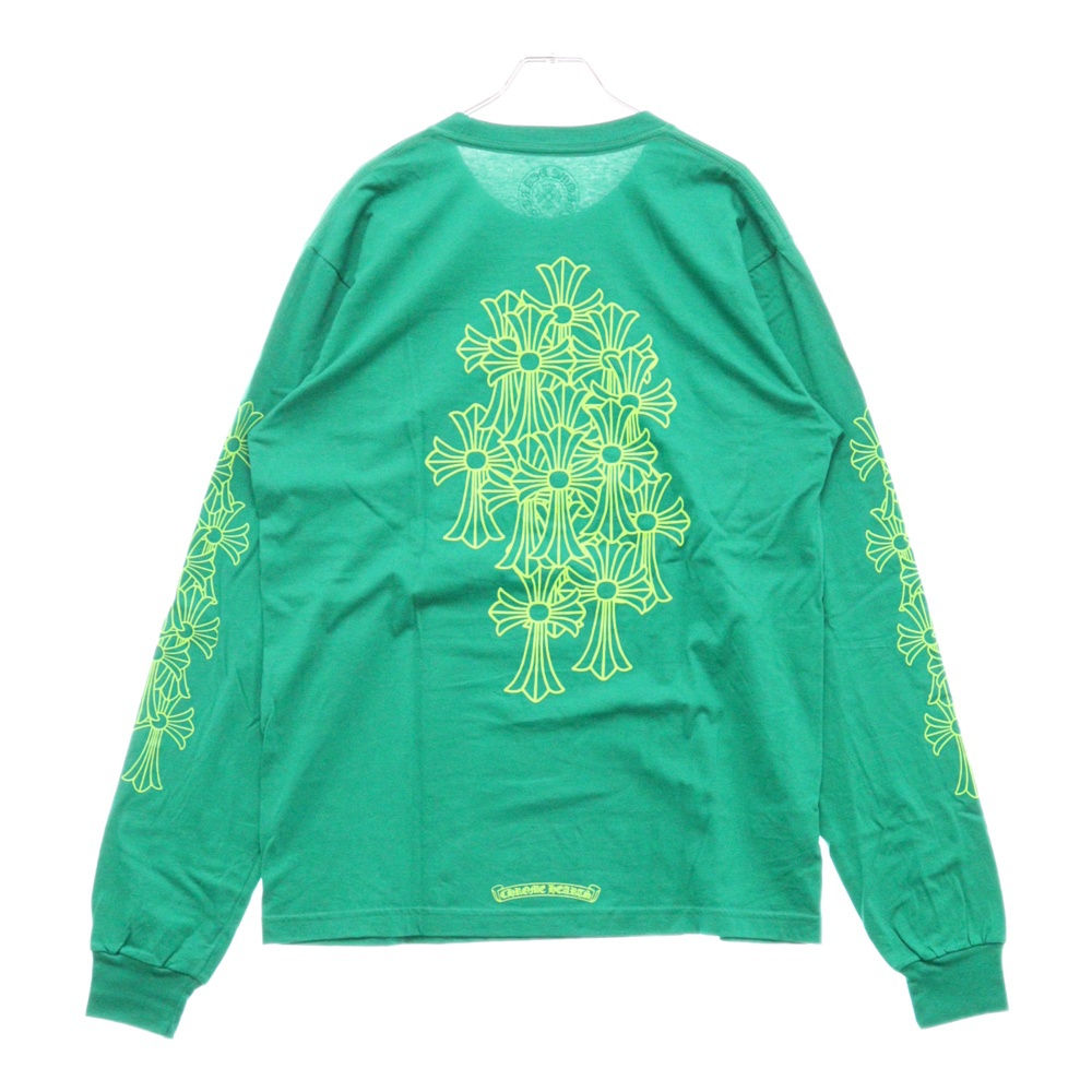 CH L/S セメタリークロス プリント長袖Tシャツカットソー グリーン Sランク