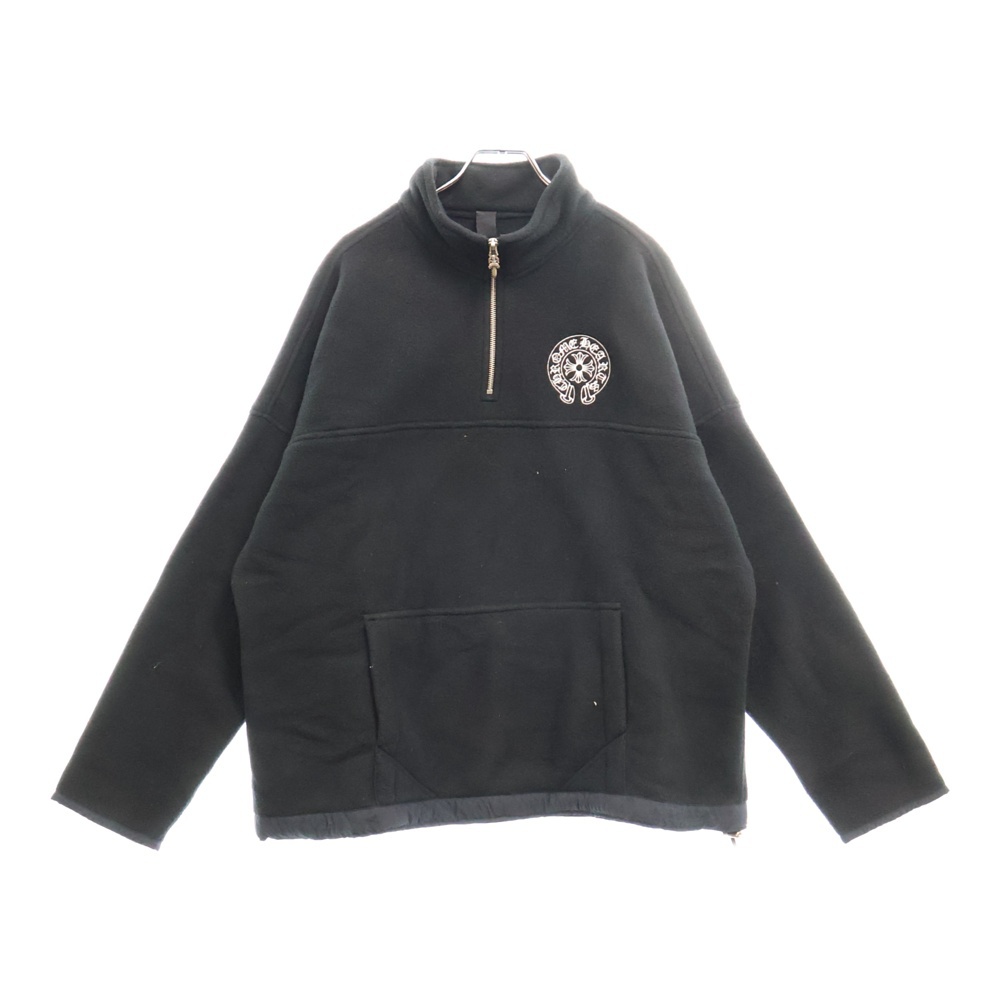 YKT U TARDY SWEEP HLF ZIP ダガーハーフジップフリースブルゾン ブラック/シルバー Aランク