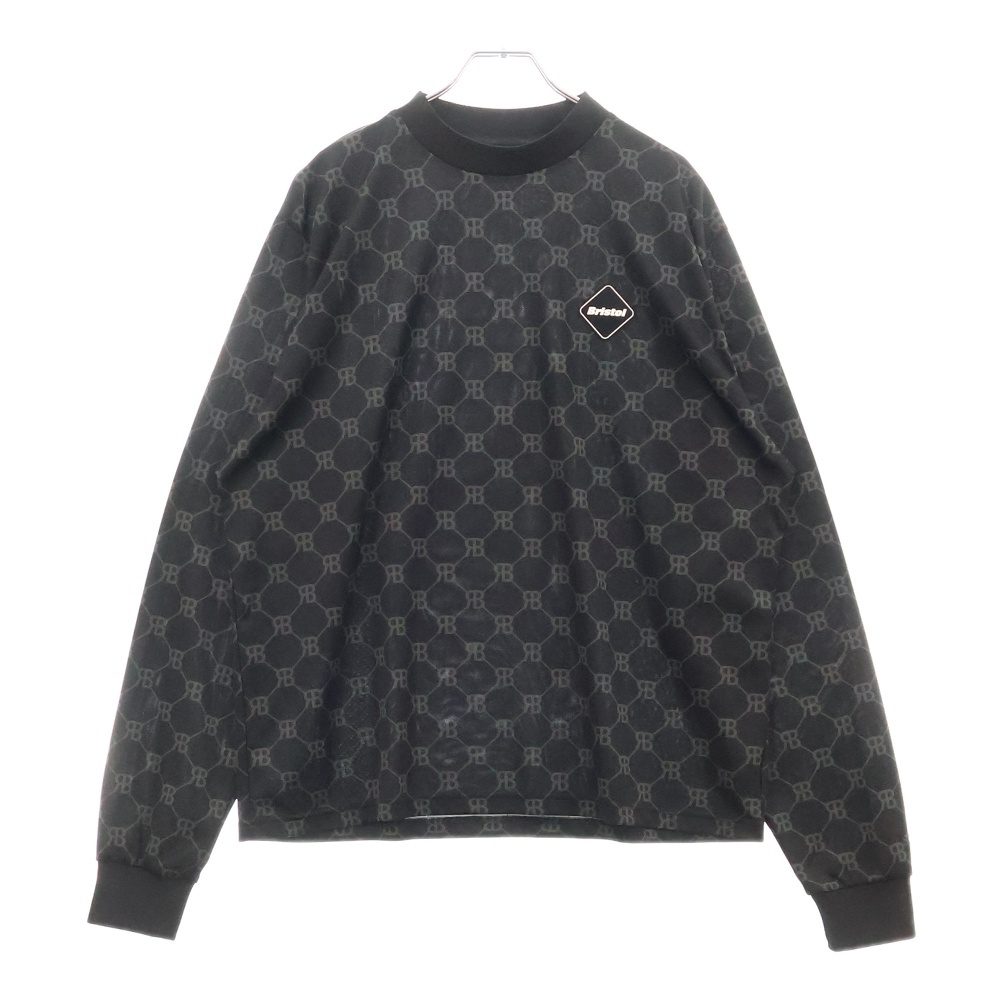 MONOGRAM L S BAGGY TOP FCRB-232015 ロングスリーブカットソー 長袖Tシャツ ブラック Aランク