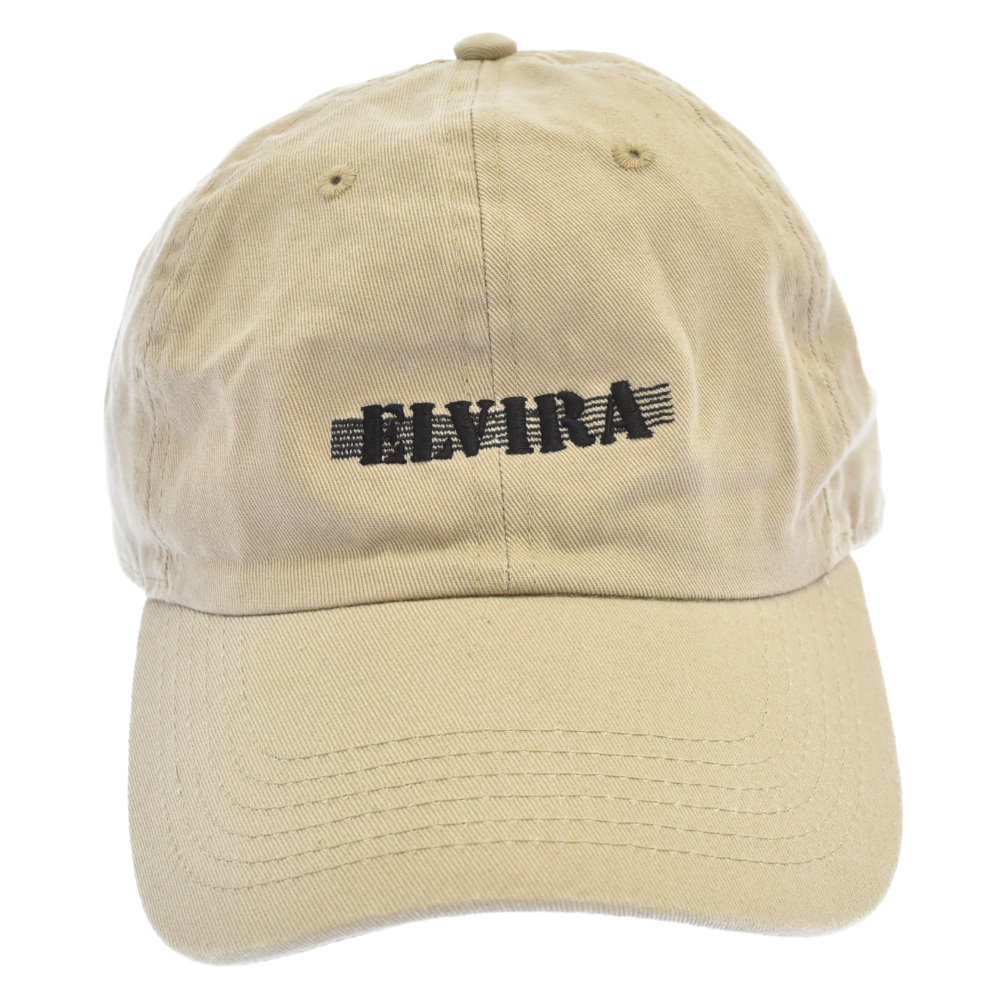 LOGO CAP フロントロゴ刺繍ベースボールキャップ ベージュ ABランク