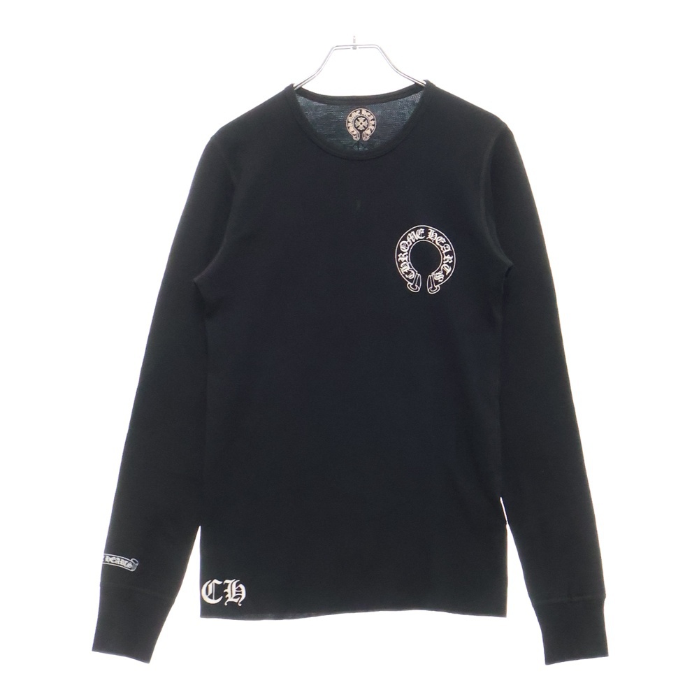 Thermal L/S Tee CHプラスロゴ サーマル長袖Tシャツ ブラック Bランク