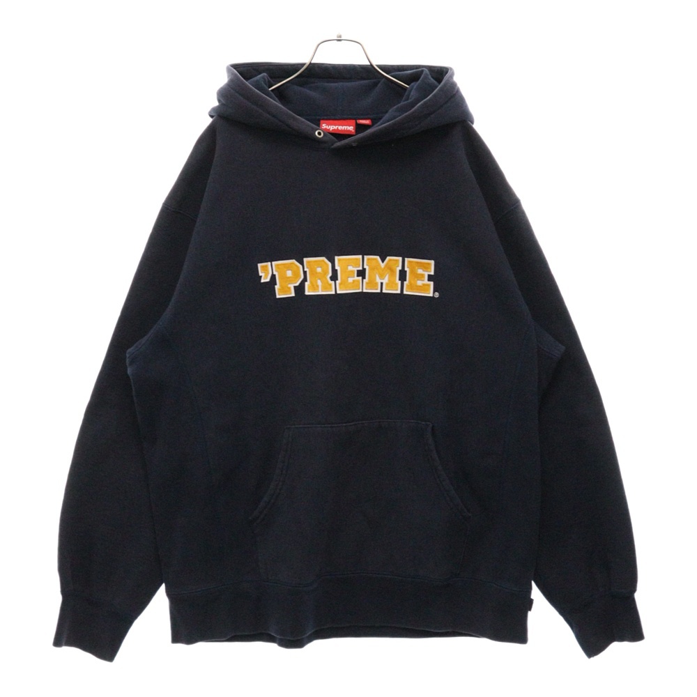 シュプリーム 22AW PREME HOODED SWEATSHIRT フロント刺繍デザインプル 