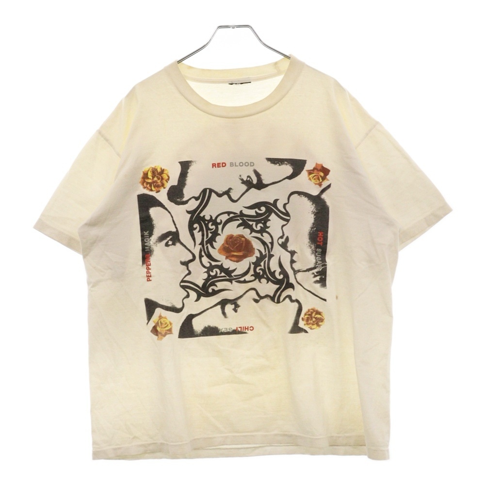 90s RED HOT CHILI PEPPERS BLOOD SUGAR SEX MAGIK レッドホットチリペッパーズ シュガーセックスマジック 両面プリント半袖Tシャツ カットソー ホワイト Cランク
