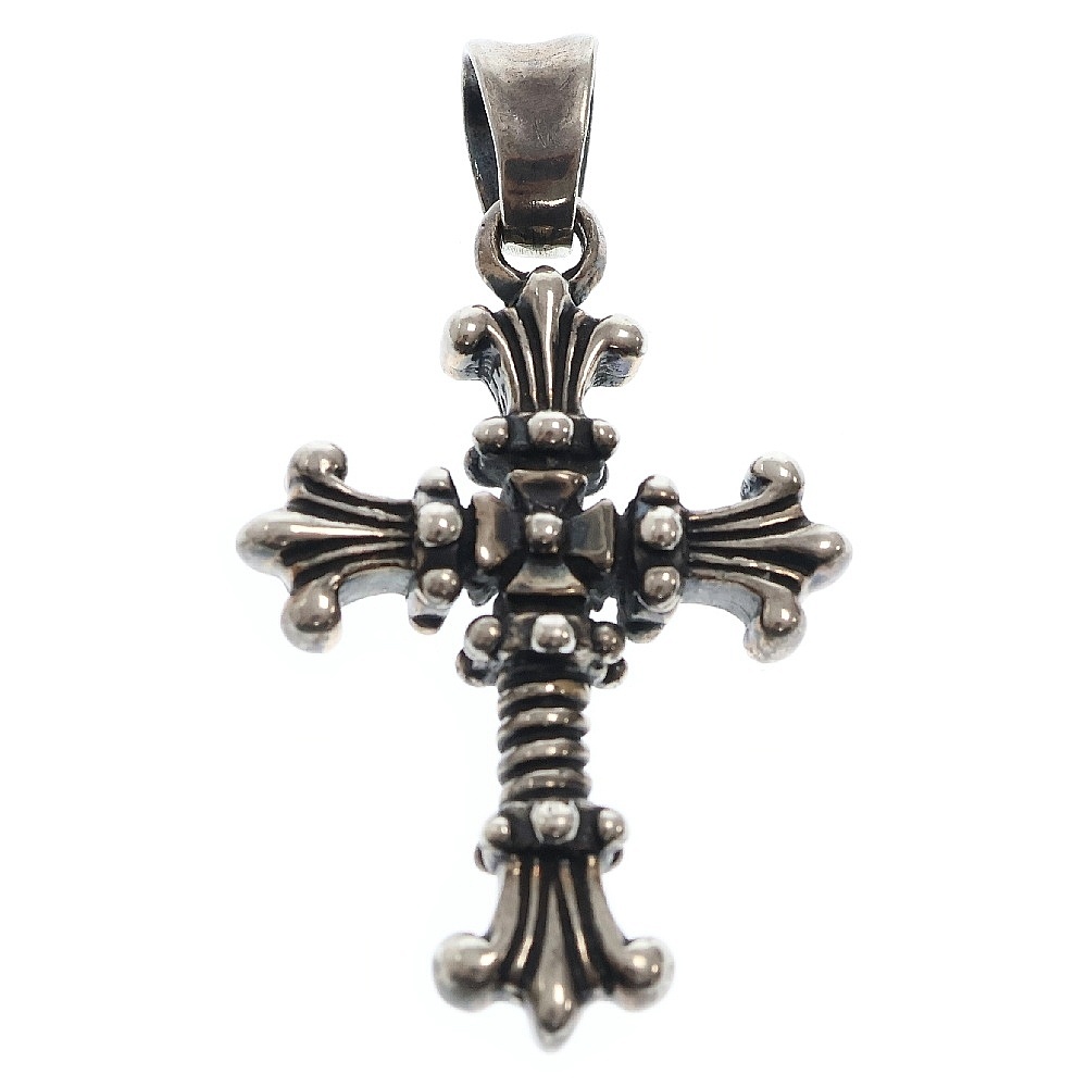 HOLY CROSS PENDANT ホーリークロス チャーム ペンダント ネックレストップ シルバー Bランク