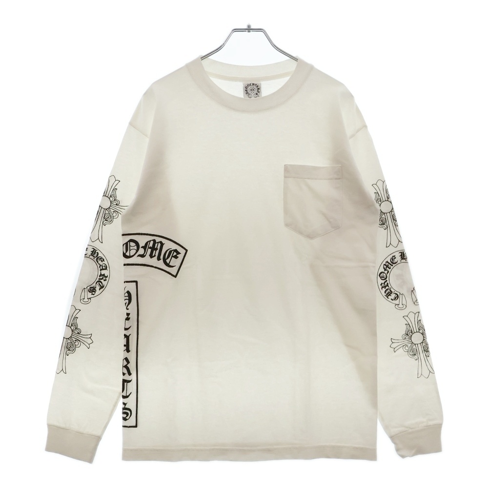 OLD T-BAR Logo L/S Tee オールドモデル マルチロゴ長袖Tシャツ ホワイト Bランク