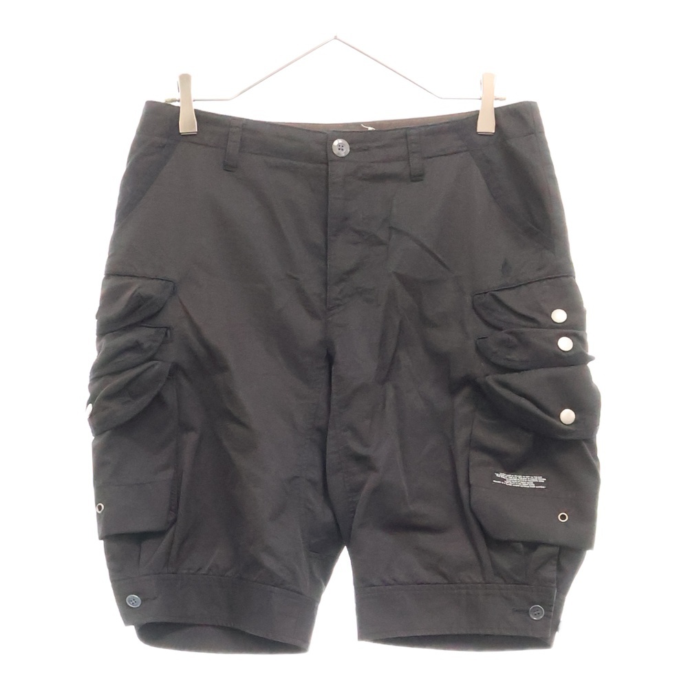 UNDER COVER カーゴショートパンツ ブラック・グレー有刺鉄線