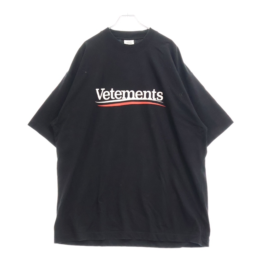 CAMPAIGN LOGO T-SHIRT UE64TR440B キャンペーンロゴ プリント クルーネック半袖Tシャツ ブラック Bランク
