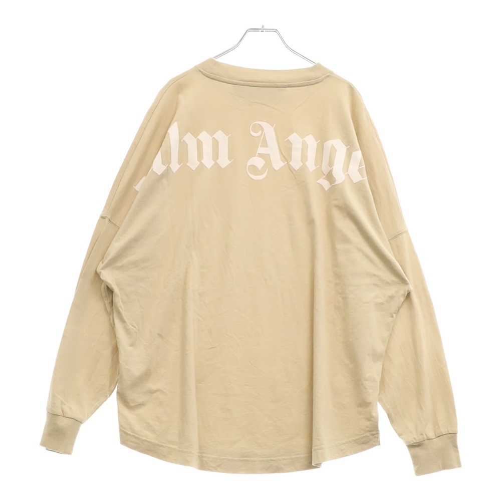 23SS Classic Logo Over Size L/S T-shirts PMAB001C99JER004 クルーネック長袖Tシャツ ベージュ Bランク