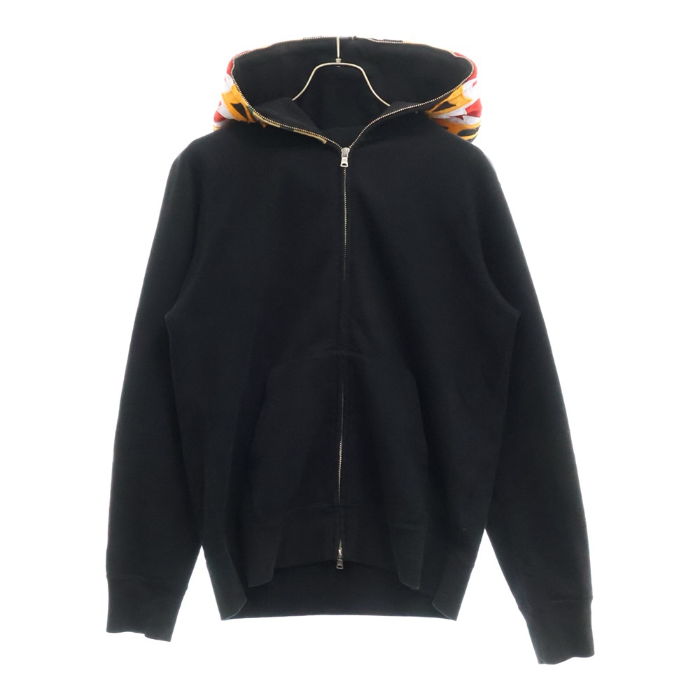 TIGER FULL ZIP HOODIE タイガー フルジップアップパーカー ブラック/マルチカラー 001ZPI301014M Bランク