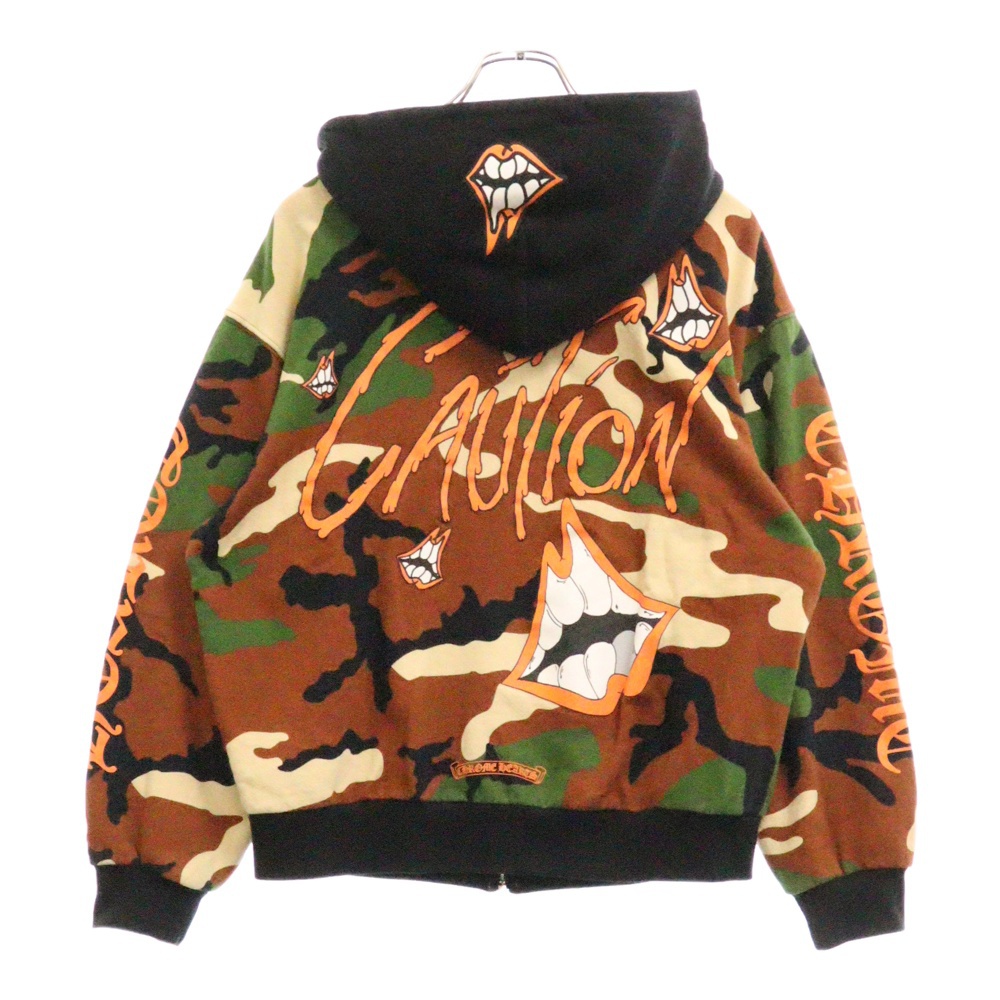 MATTY BOY PRO CAUTION HD ZIP マッティボーイ サーマル裏地 カモフラージュ総柄ダガージップパーカー Bランク