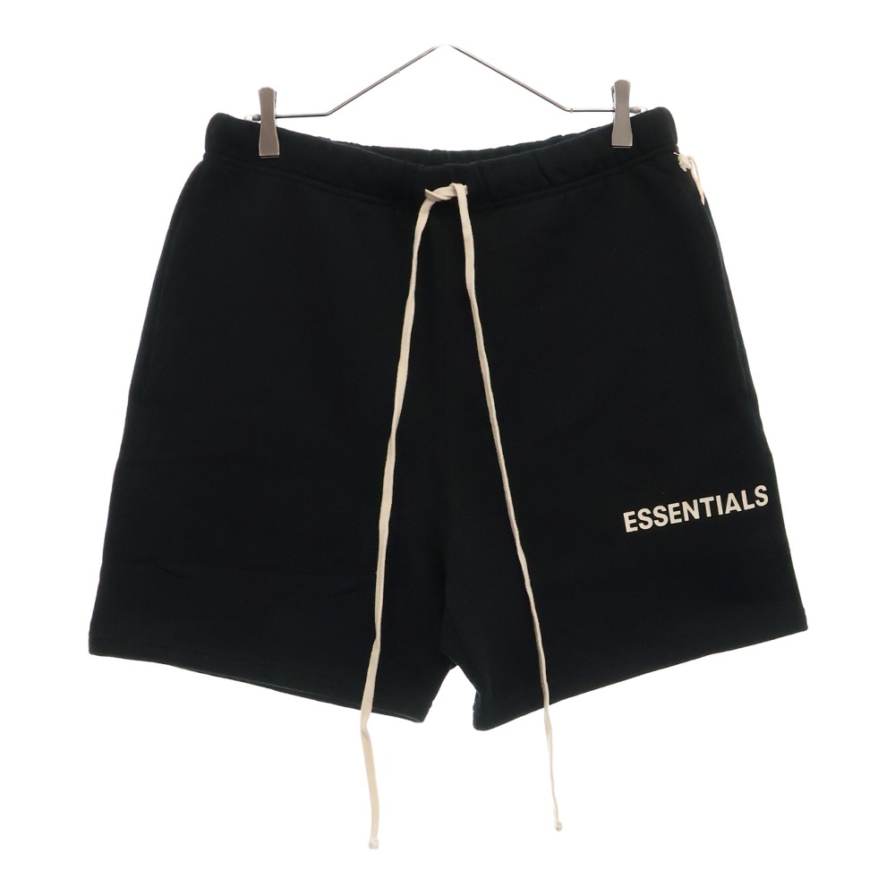 SHORT PANTS ロゴ スウェットハーフパンツ ショーツ ブラック Sランク