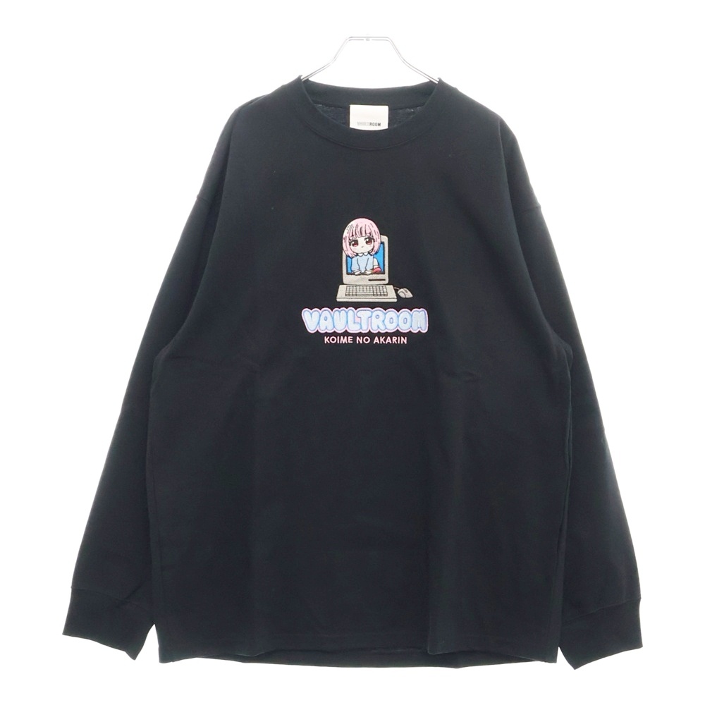 vaultroom ボルトルーム 濃いめのあかりん ロンT ブラック Lサイズ vaultroom ボルトルーム 濃いめのあかりん ロンT ブラック Lサイズ