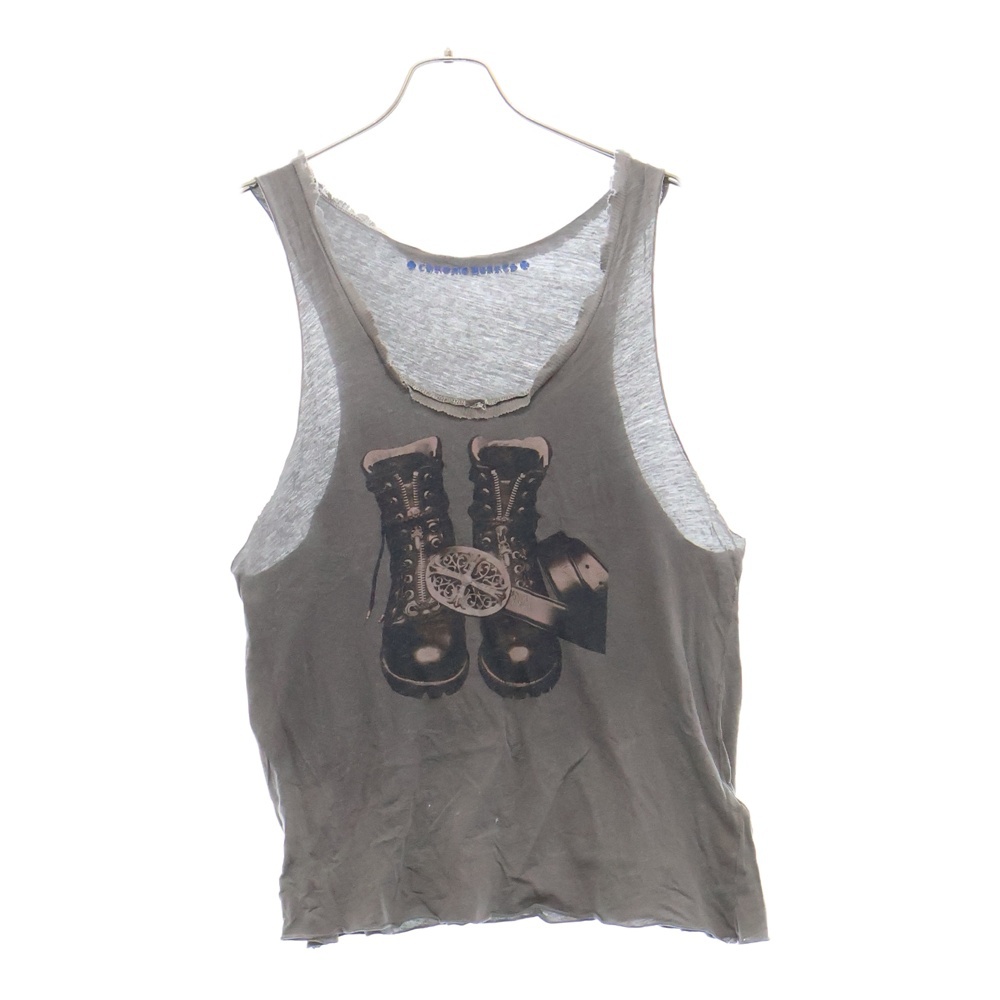 CH LOGO Tank top フロントロゴプリント タンクトップ ブラック Bランク