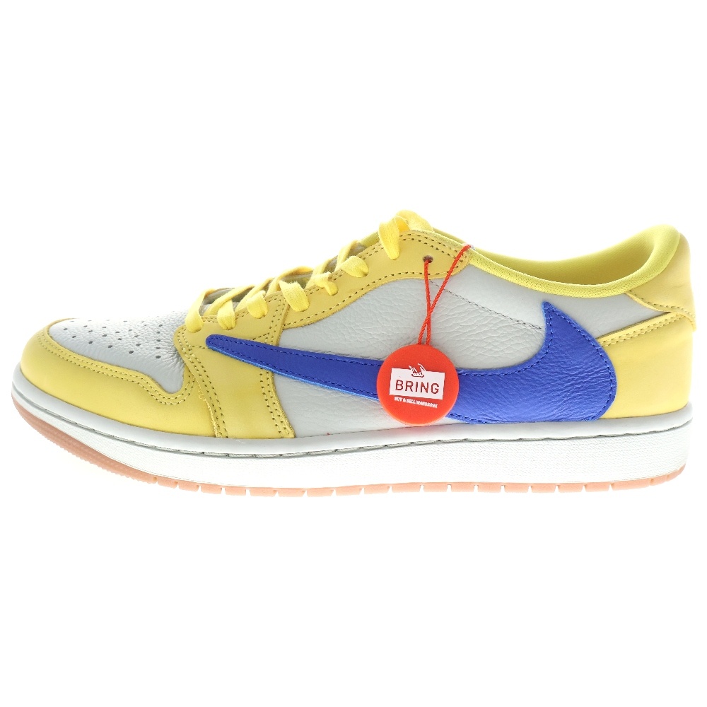 ナイキ ×TRAVIS SCOTT WMNS AIR JORDAN 1 RETRO LOW OG Canary DZ4137 