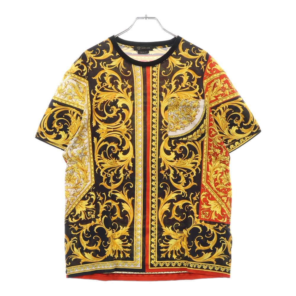 TAYLOR FIT 総柄 ル ポップ クラシーク プリント クルーネック 半袖Tシャツ カットソー マルチ A232541 Aランク